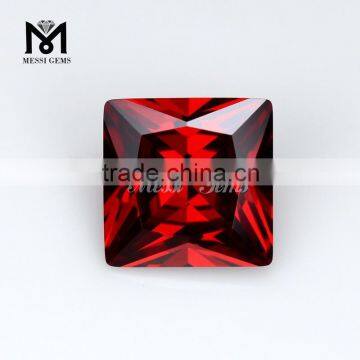 Wholesale Garnet Square 12x12 Loose Synthetic Zircon