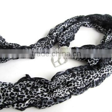 Scarf with jewelry fashion accessory scarf 2013