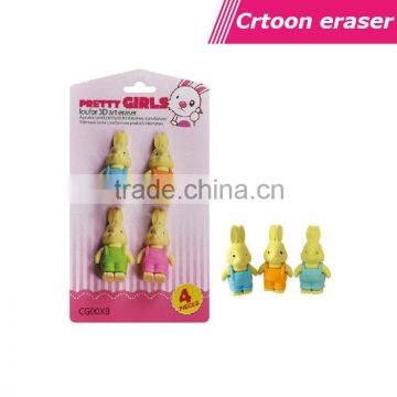 Blister card 3D Honey Rabbit shaped eraser