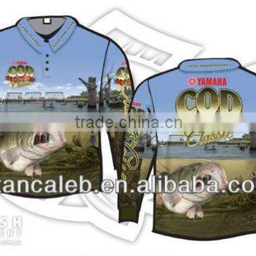 Custom Design Dye Sublimation Jersey Long Sleeve Fishing Jerseys