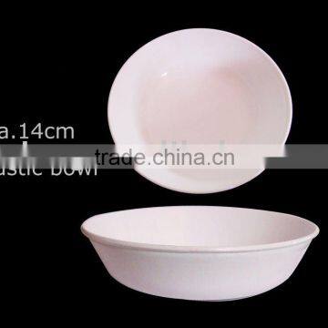 White plastic bowl