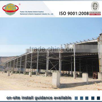 Sound insulated economical sandwich panel steel structure for sale