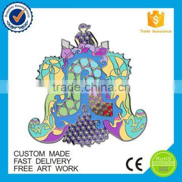 New product soft enamel glitter lapel pin