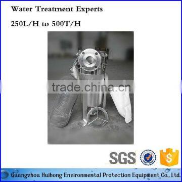 Side-in bag filter housing mineral water filter cartridge
