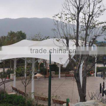 PVC Tensile Fabric Architecture Membrane Structure With T-UV Zero for Walkway Cover in Chimel Playground Canopy photo-3