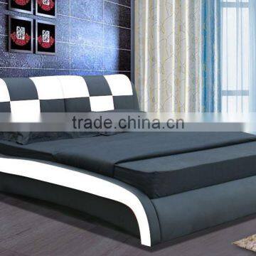 Modern Appearance and Bedroom Furniture Type Europe Leather Bed