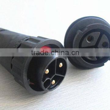 watertight male female wire connector with 3 pins