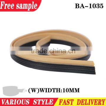 Rubber band soft pvc strip welt ornaments for man shoes