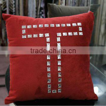 Christmas hand embroidery pillow sofa velvet cushion collection imported from China