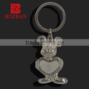 Mickey Shape Keychain Laser Logo Keyring Keychain