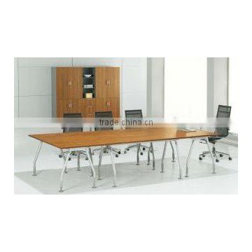 2012 The latest design melamine metal legs Office conference table furniture manufacturer