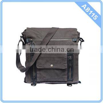 2014 Unique Fashion Style Washed Canvas Messenger Bag