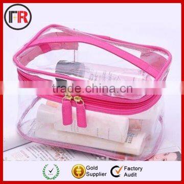 transparent personalized transparent pvc cosmetic bags with low price