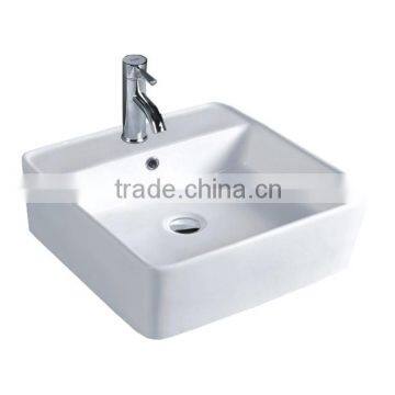 China Manufacturer Bathroom Square Ceramic Wash Basin