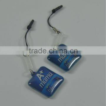 Mobile phone screen cleaner with jack plug, mobile phone screen cleaner