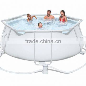round water pools with matel frame and top cover