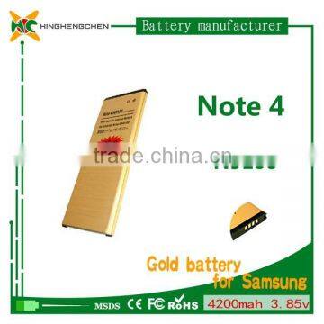 4200mAh High Capacity Gold Battery for Samsung Galaxy Note 4 N9100