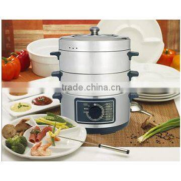 3-layer Stainless Steel Electric Food Steamer