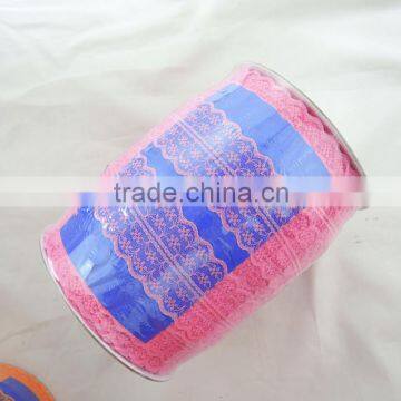 Wholesale Fashionable Cheap No Spandex 4.5cm Width Lace Trimming Ribbon For Baby Girl Dress Hairbow Decoration 300yds/roll photo-6