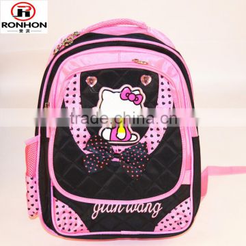 kitty series polyester oxford kids school bag