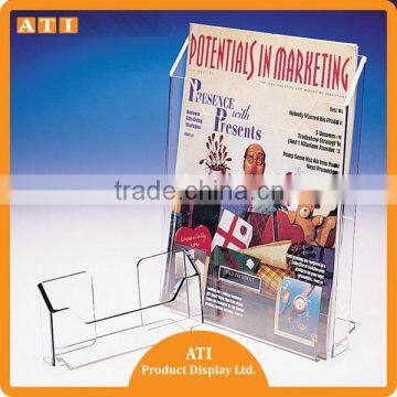 hongkong supplier clear acrylic flyer holder/ leaflet holder display