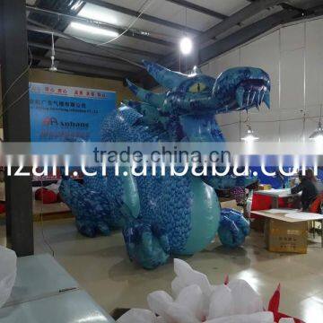 Giant Inflatable Blue Chinese Dragon for Advertising Decoration photo-3