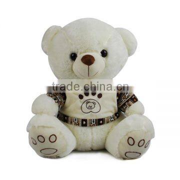 Lovely super soft bear toys with clothes