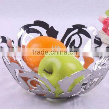 flower shaped stainless steel fruit basket bread basket