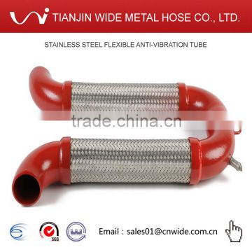 stainless steel wire braided flexible bellows metal hose pipe