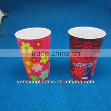 3d lenticular cup with straw for children