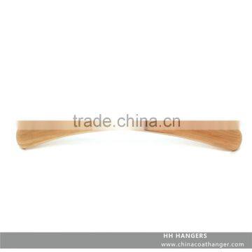 The HEAD natural wooden suit hanger ,basic half shiny natural hagner