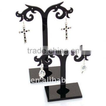 black acrylic jewelry holder