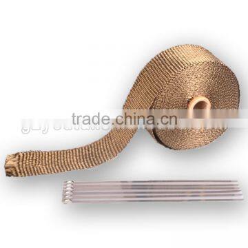 Motorcycle Protection Header Exhaust Heat Wrap Black Fiberglass 10m photo-4