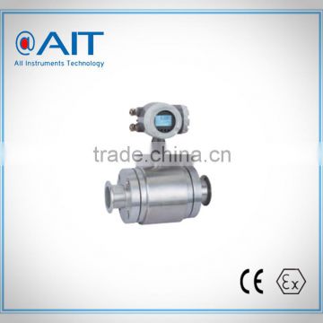 china Smart magnetic flowmeter with Tri-clamp