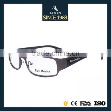 Classic Eyewear Black/Brown/Grey/Silver Four colors Full-rim Stainless Steel Eyeglasses Optical Frames With Spring Hinge SM4015