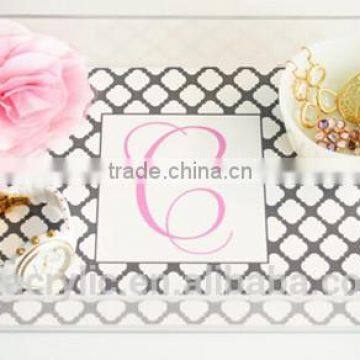Europe and America Style Acrylic Insert Paper Serving Tray Wholesale photo-3