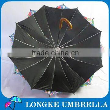 24"double Layer 16K Folower Design Women Umbrella photo-3