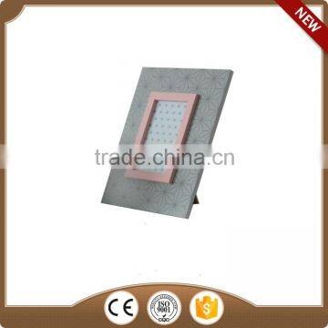Gray handmade wooden photo frame