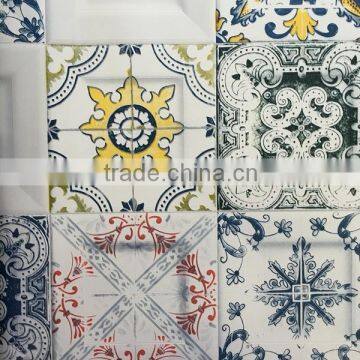 korea vinyl wallpaper with ceramic tile pattern