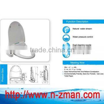 Dual Self-cleaning Nozzle Bidet Toilet Seat,Natural Water Spray Bidet Toilet Seat Attachment