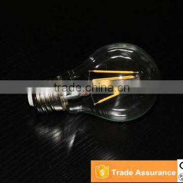 Wholesale Edison style 4W E26/E27 A60 dimmable LED Filament bulb CE/RoSH/TUV/FCC/UL 793