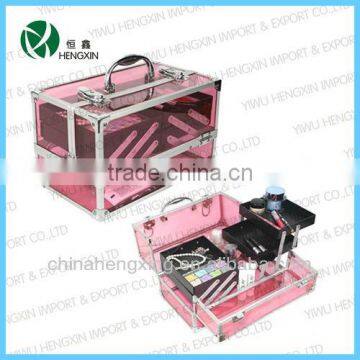 transparent vanity comestic box for makeup