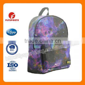 Factory Wholesale Custom Printed 210D/PVC Polyester School Backpack Bag photo-3