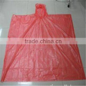 Promotion Waterproof Cheap Disposable PE Raincoat photo-2