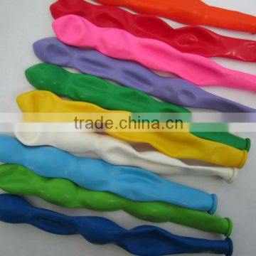 screw shape colorful balloons,nice balloons ,party balloons