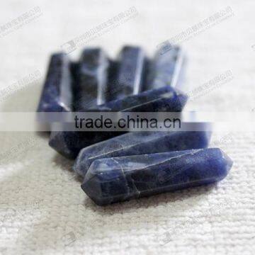 Wholesale gemstone sodalite double points for pendant