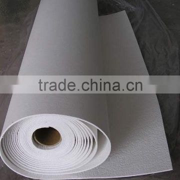 Low thermal conductivity refractory alumina ceramic fiber paper