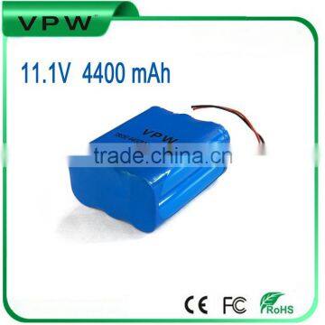 Customize 18650 11.1V 4400mah li-ion battery for outdoor Camera