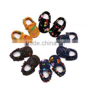 Wholesales high quality genuine leather soft baby shoes for kid