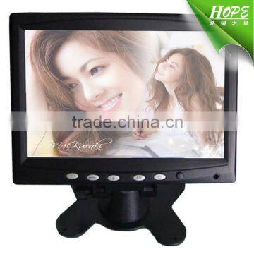 black color dc12v 16:9 7inch portable usb multi bus touch monitor